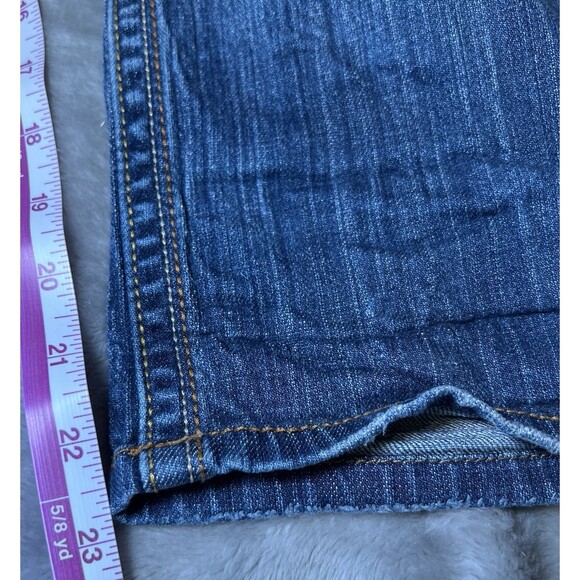 Aeropostale Capri Blue Jeans Womens Size 11/12 Denim Embroidered Pocket Summer - Picture 9 of 15